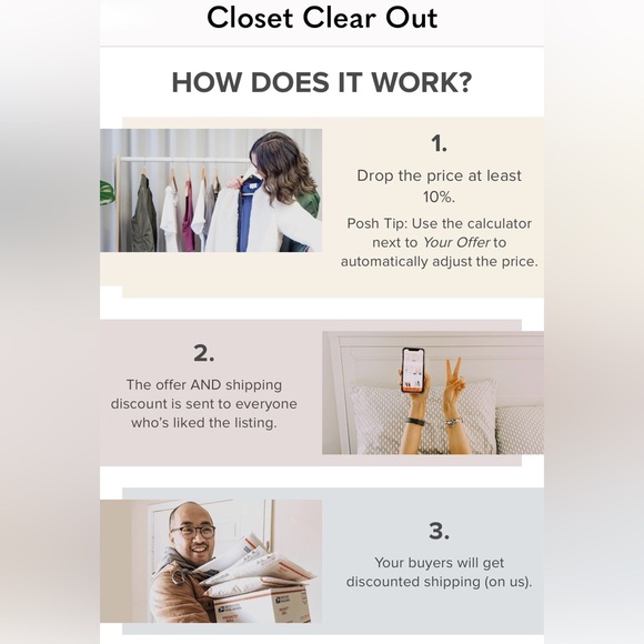 👀 Like❤️ listing for REDUCED SHIPPING during Closet Clearout on Friday & Sunday - Picture 4 of 6